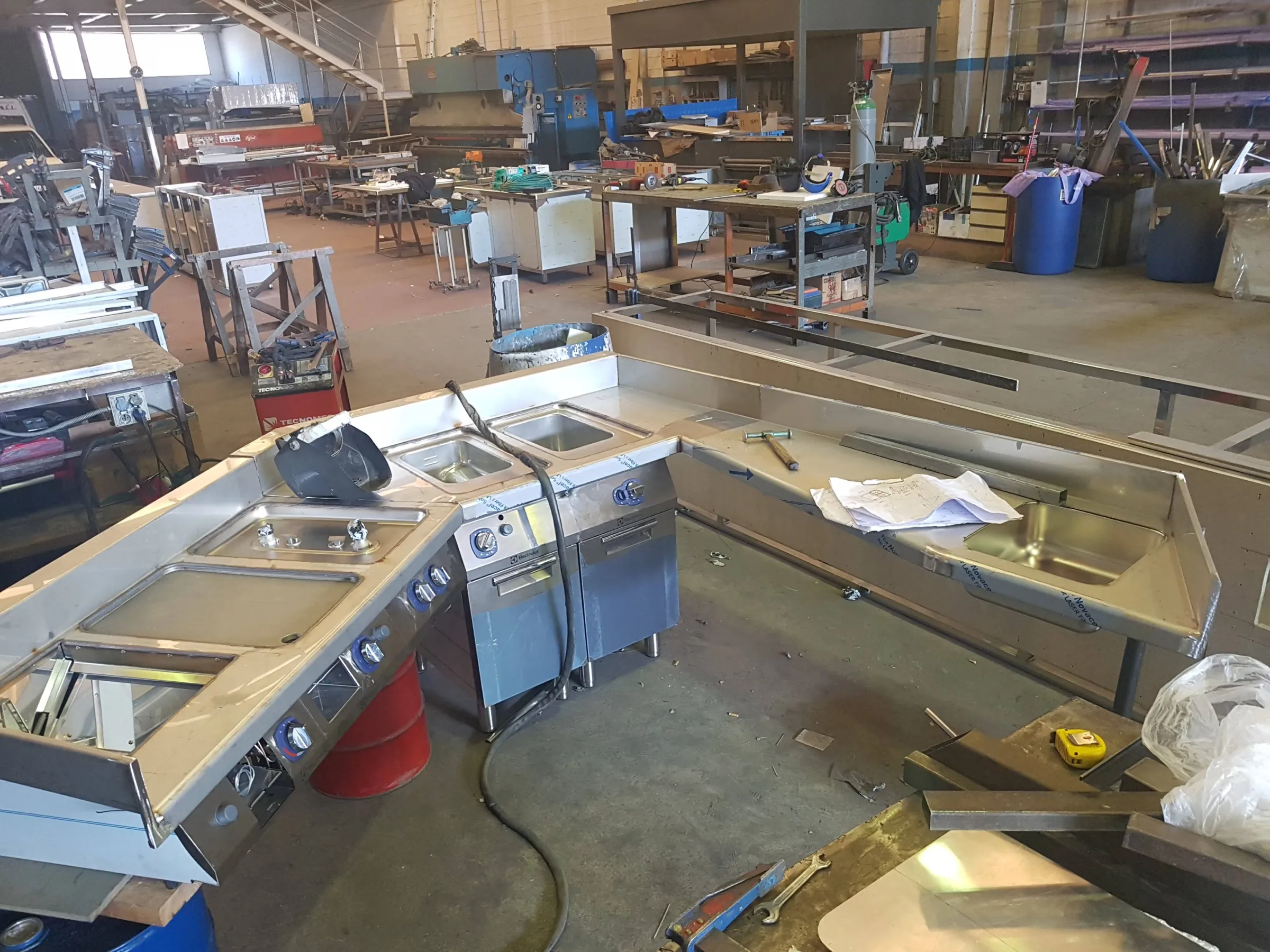 Fabricación a medida en acero inoxidable