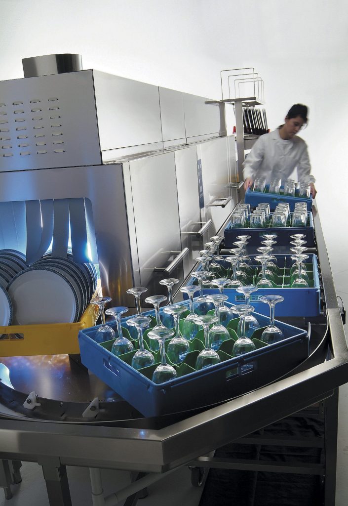 Zona de lavado profesional - distribución